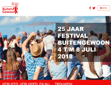 Tablet Screenshot of festivalbuitengewoon.nl